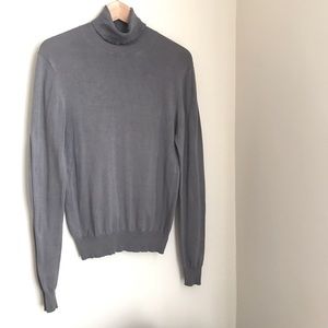 brooks brothers slate grey turtleneck sweater